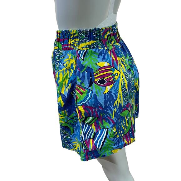 Vintage 1980s Cristina’s Tropical Fish High-Waist Shorts medium - Picture 16 of 16